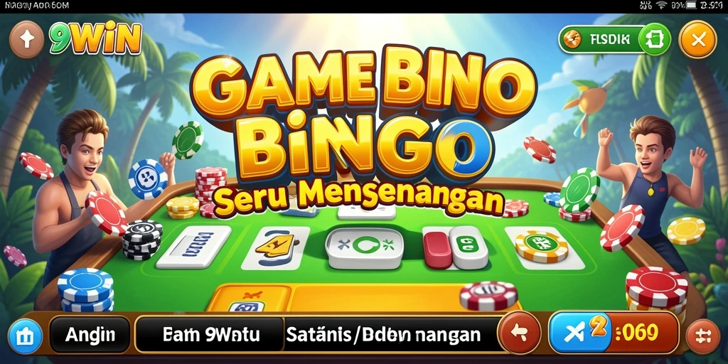 Screenshot gameplay 9WIN yang menunjukkan keseruan momen Bingo.