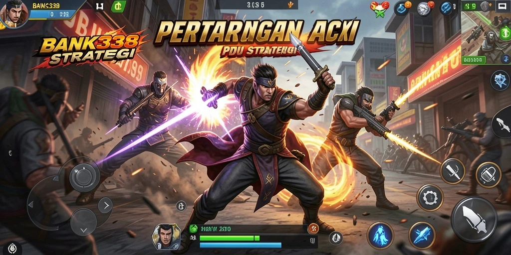 Tampilan menarik dari gameplay <strong>BANK338</strong> dengan aksi pertarungan yang mendebarkan.