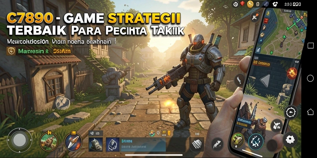 Tampilan layar permainan C7890 dengan aksi strategi yang mendebarkan.