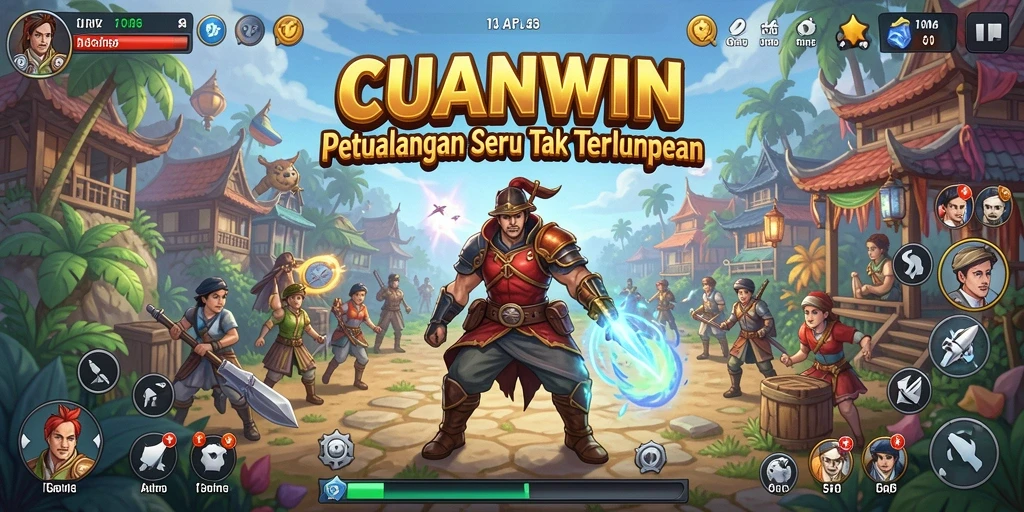Screenshot CUANWIN menampilkan gameplay petualangan yang mendebarkan.