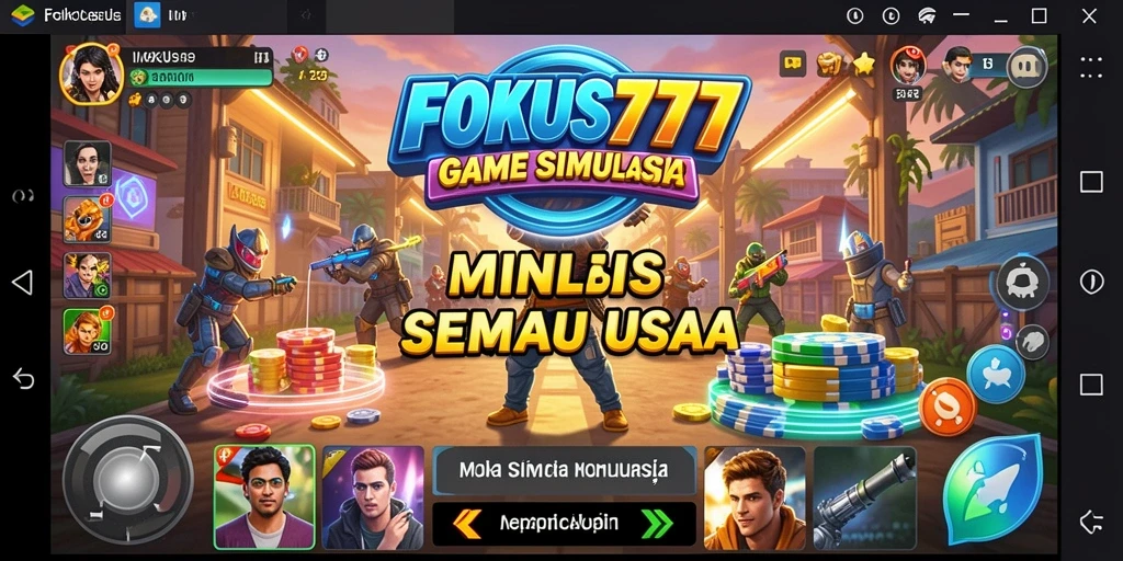 Screenshot Gameplay FOKUS777 dengan tampilan dunia virtual yang menawan.