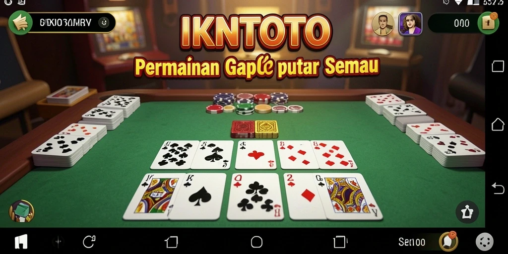 Tampilan gameplay seru IKNTOTO saat bermain Gaple.
