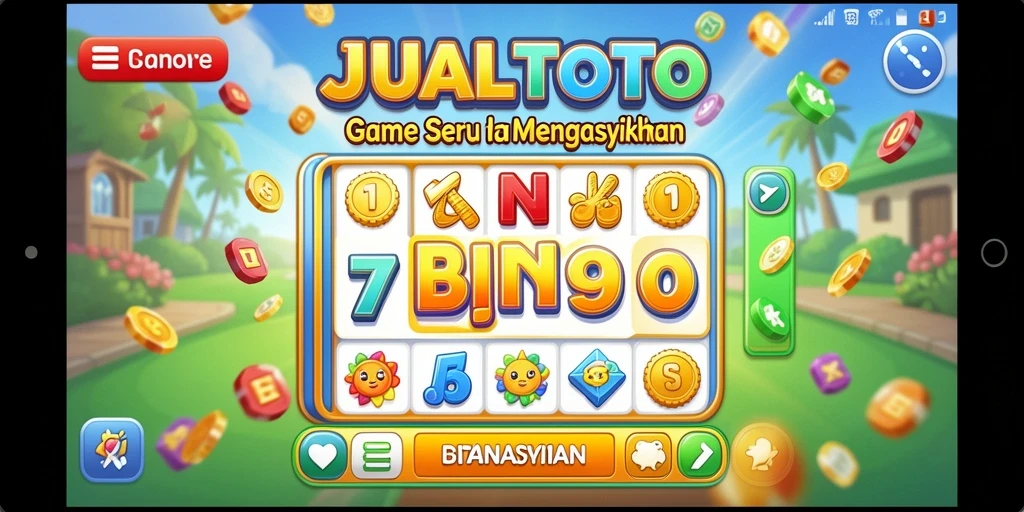 Tampilan permainan Bingo yang seru di JUALTOTO.