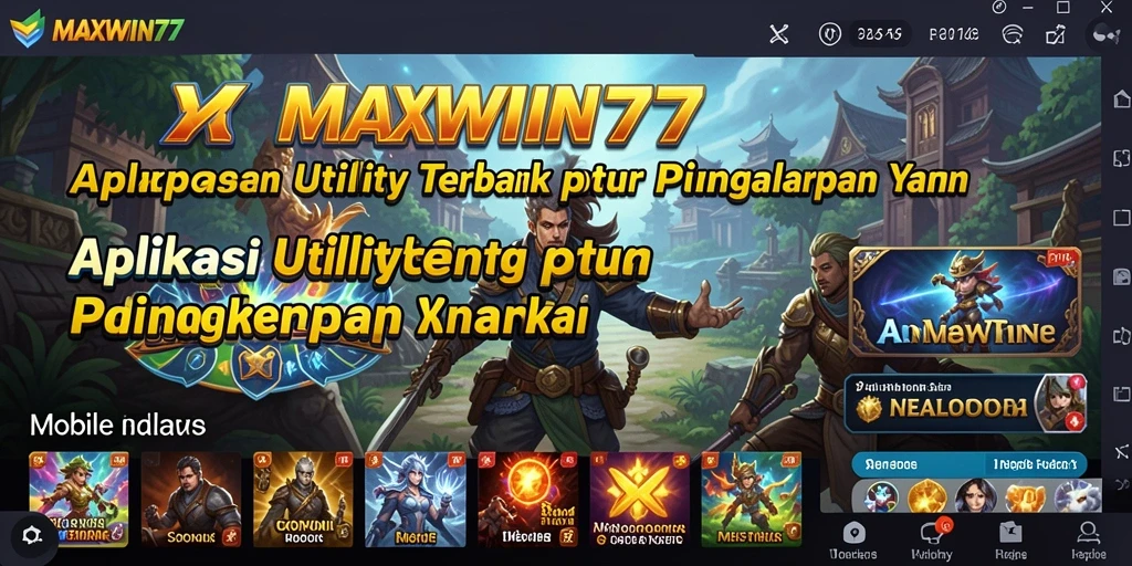 Tampilan antarmuka pengguna MAXWIN77 yang menarik dan intuitif.