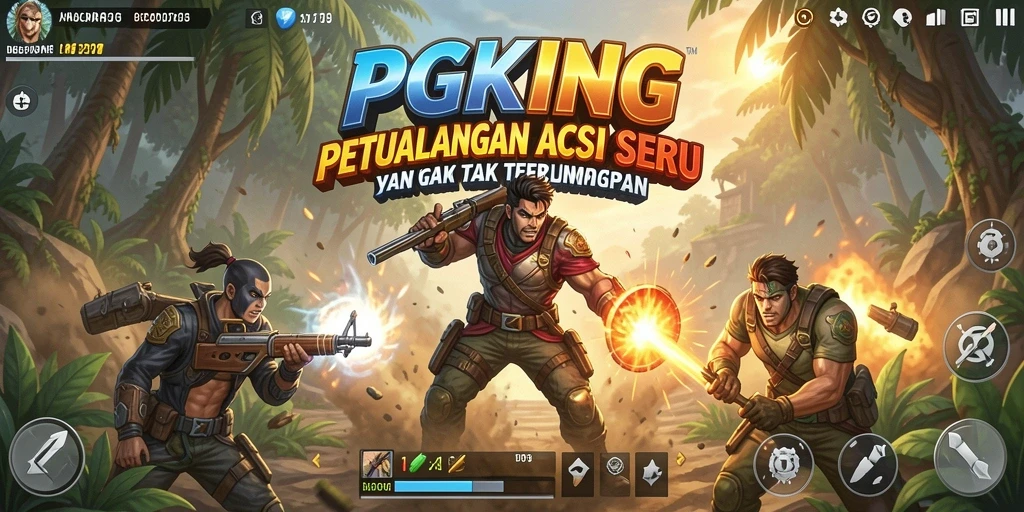 Tangkapan layar PGKING menunjukkan aksi mendebarkan dalam pertempuran seru.
