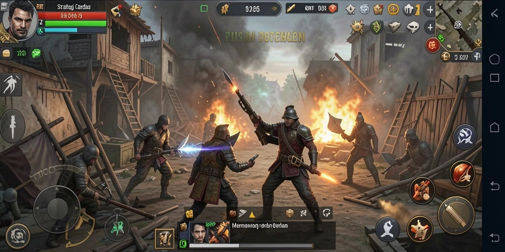 Tampilan gameplay RP62RP yang mendebarkan saat merencanakan strategi kemenangan.