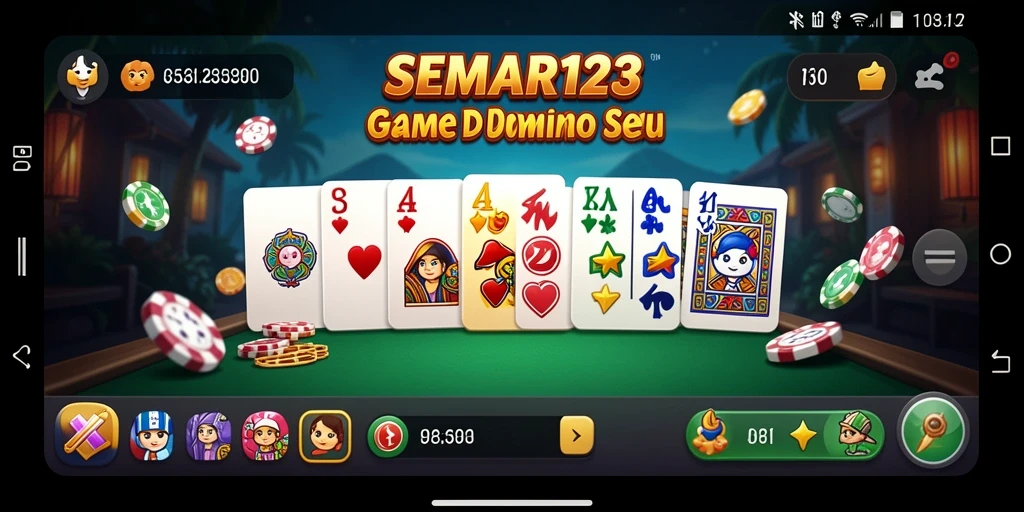 Screenshot gameplay SEMAR123 menunjukkan aksi seru permainan Domino.