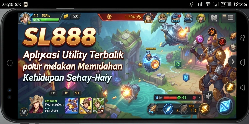 Tampilan screenshot utama SL888 yang menunjukkan fungsionalitas aplikasi Utility.