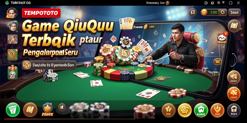 Tampilan gameplay menarik dalam TEMPOTOTO yang menampilkan QiuQiu.