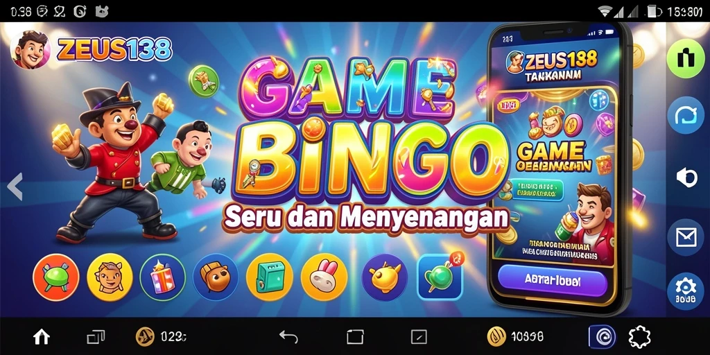 Screenshot utama ZEUS138 menampilkan gameplay Bingo yang seru.